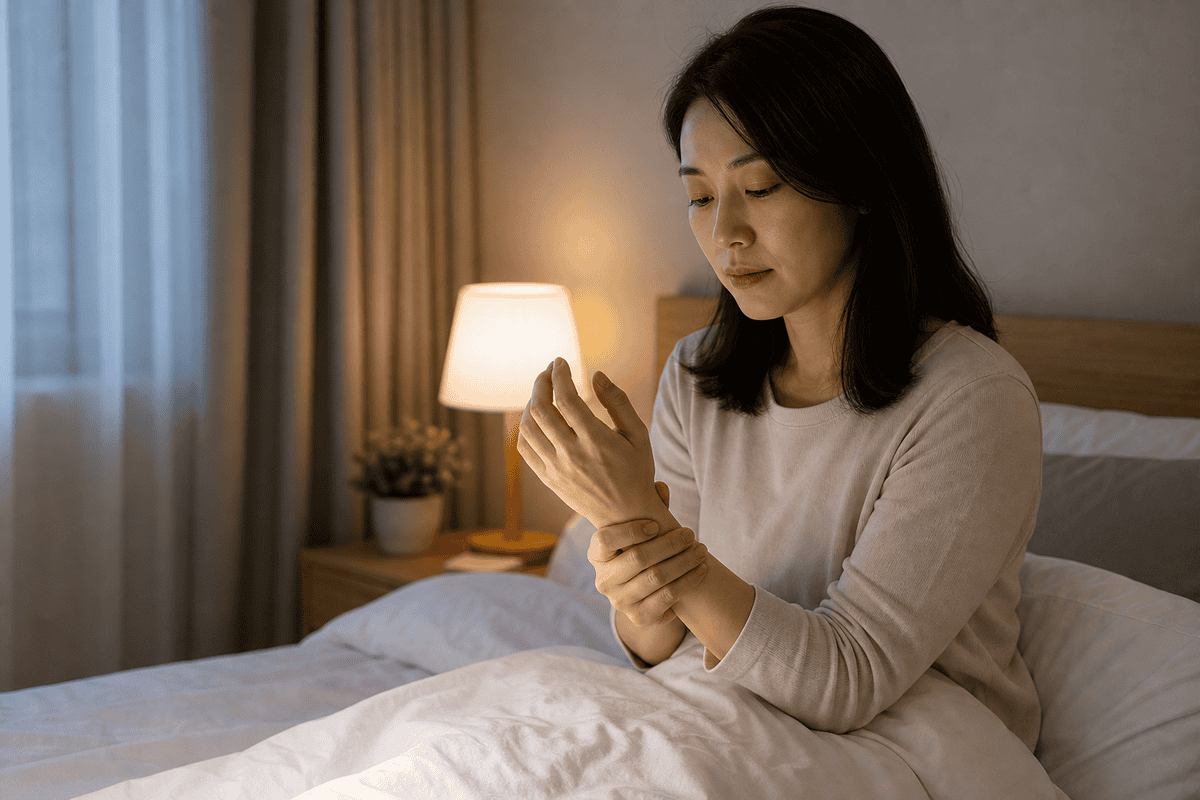 "밤마다 손이 저려서 잠에서 깨요, 혈액순환이 안 좋은 건가요?" — 손목터널증후군이 혈액순환과 다른 결정적 이유