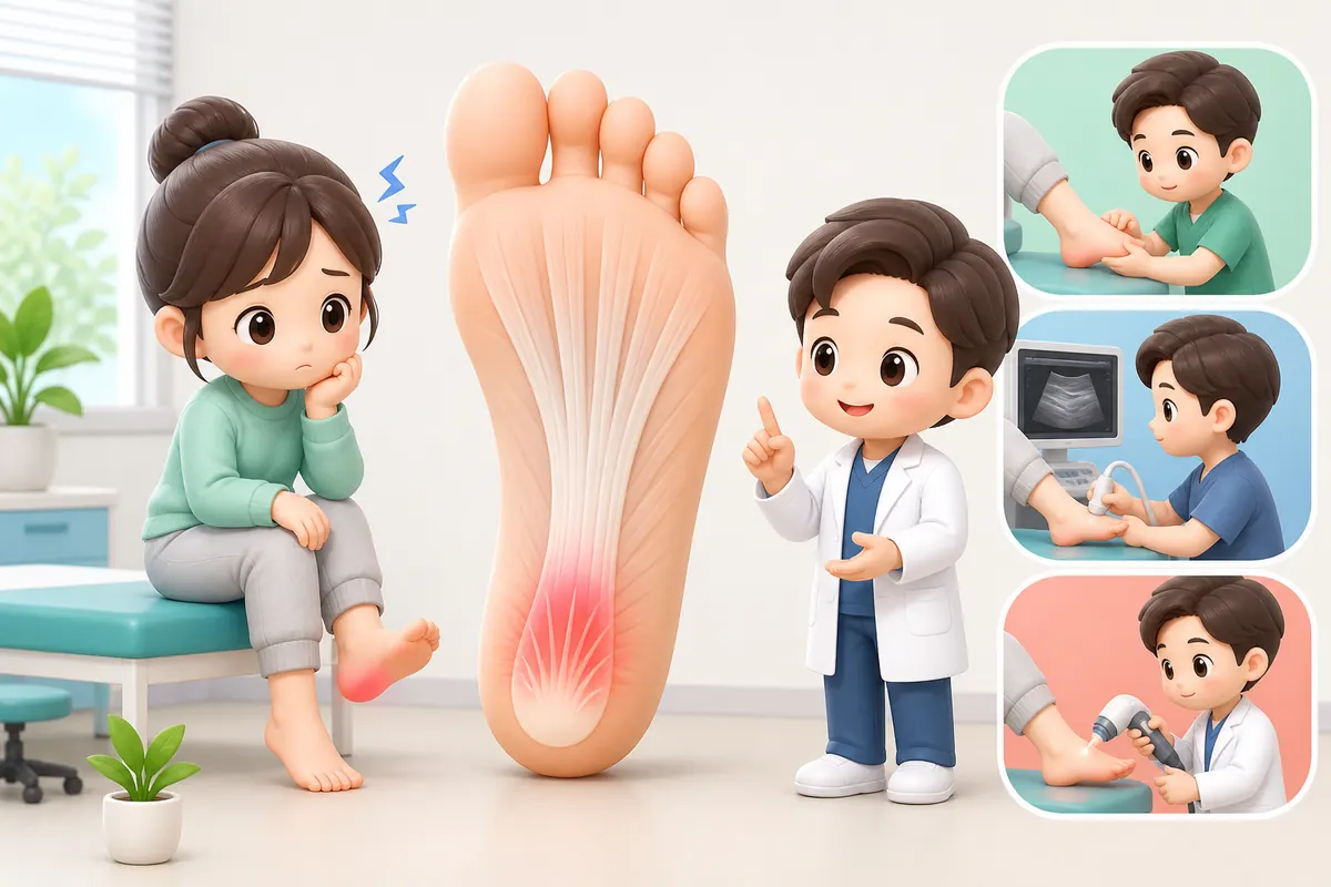 족저근막염 첫 진료, 정형외과와 재활의학과·마취통증의학과는 무엇을 다르게 봅니까