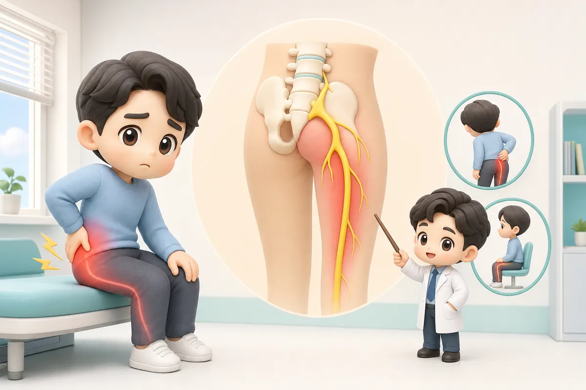 "엉치부터 다리까지 저려요" 좌골신경통 신경성형술, 몸 안에서 이렇게 진행됩니다