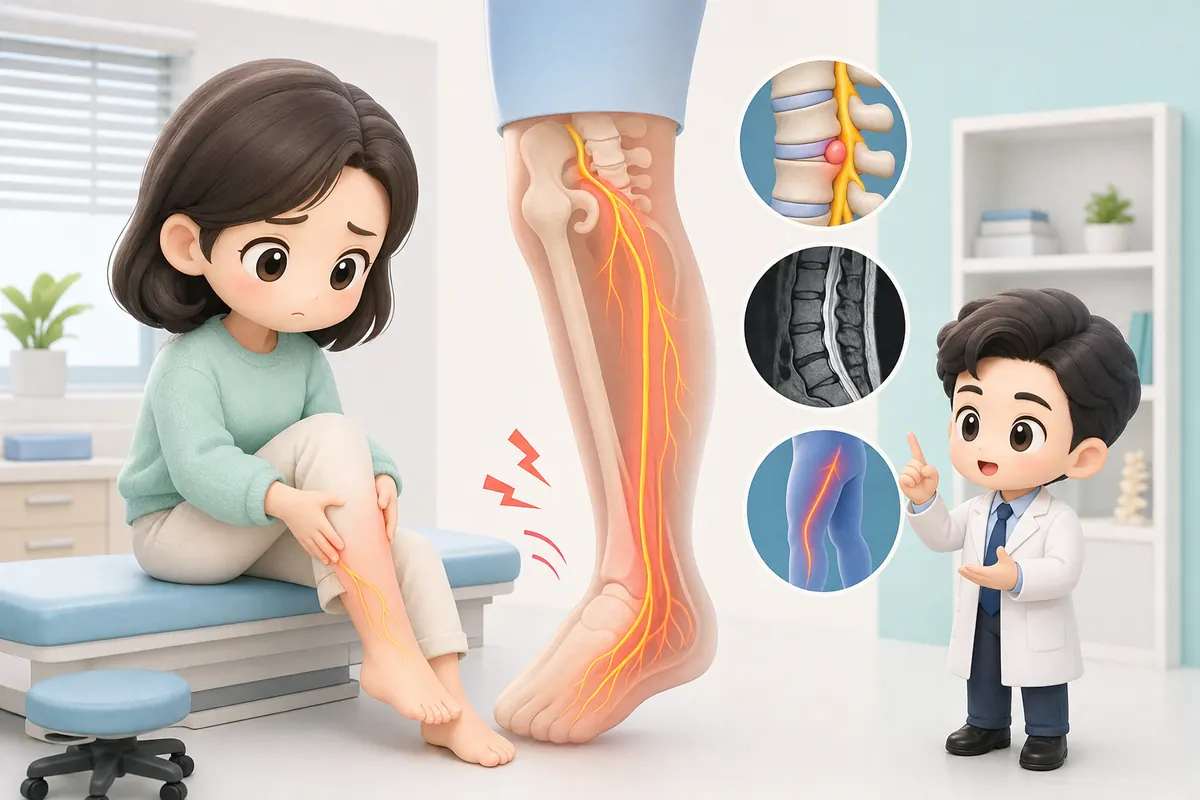 "다리가 저리고 당기는데 사진은 괜찮대요" 저림·방사통, 왜 영상과 증상을 같이 봐야 할까요