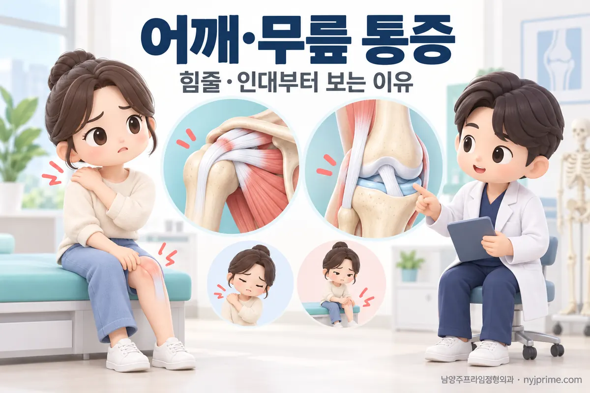 어깨와 무릎이 아프면 정형외과에서는 왜 힘줄·인대 같은 구조부터 볼까요?