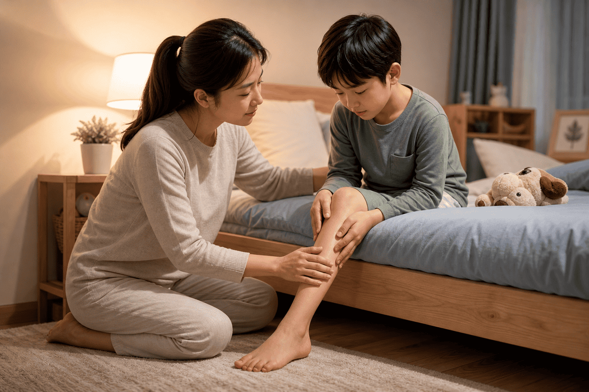 "엄마, 다리가 너무 아파요" — 밤마다 우는 아이, 성장통인지 다른 신호인지 구별하는 법