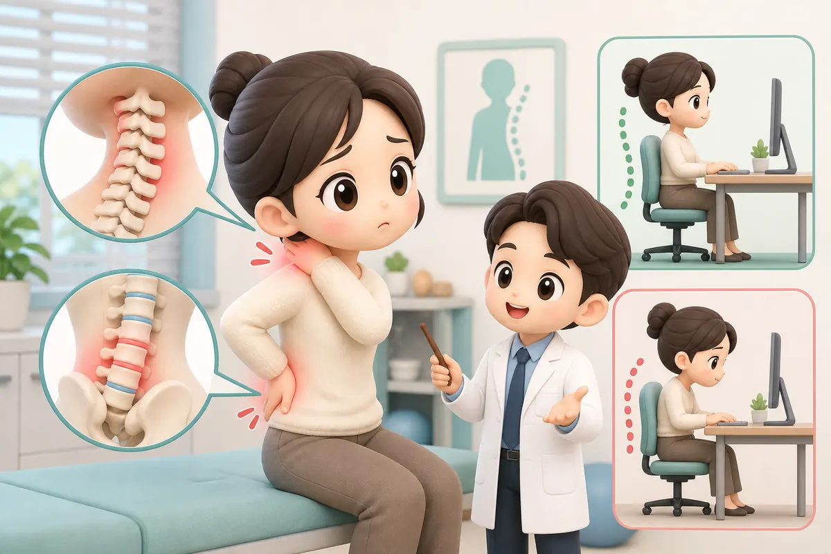 "목이랑 허리가 나았다 싶으면 또 아파요" 통증 재발 줄이는 자세·생활습관 관리법